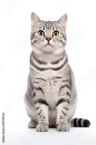 American Shorthair Cat Staring