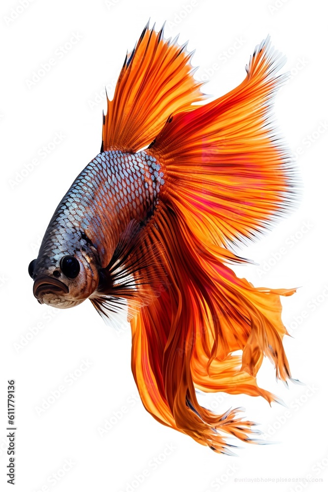 Obraz premium Siamese Fighting Fish Swimming