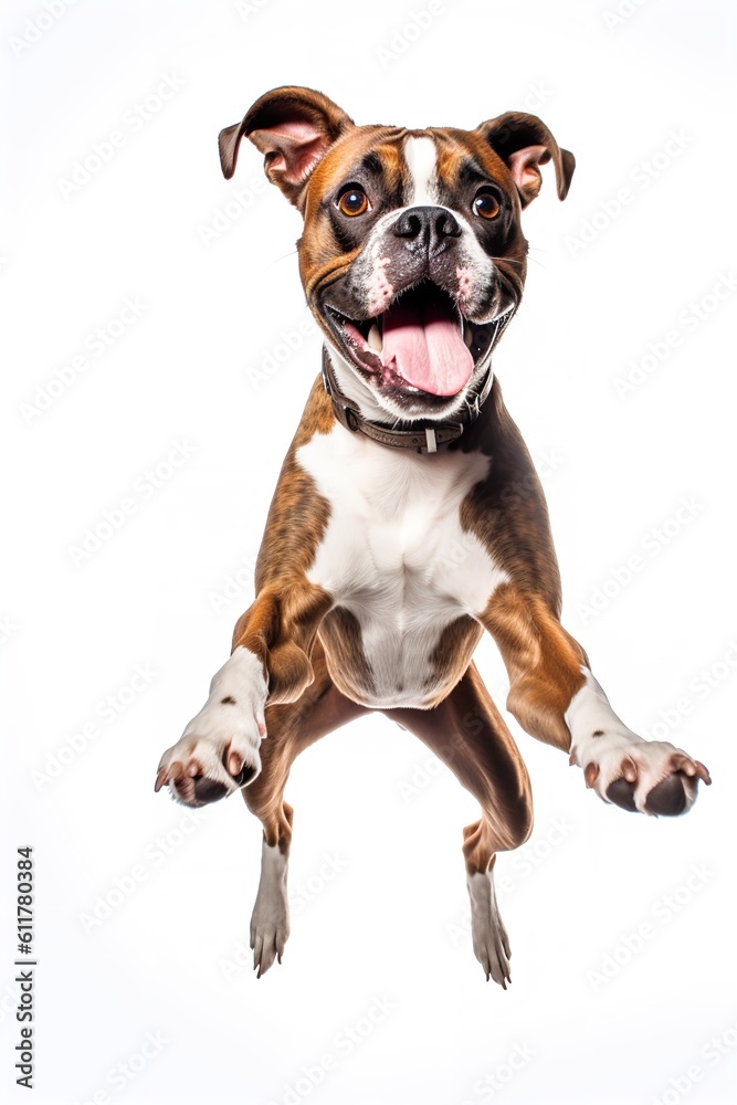 Boxer Dog Jumping