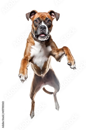 Boxer Dog Jumping