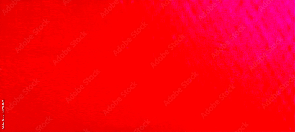 Fototapeta premium Plain Red color gradient widescreen background, Simple Design for your ideas, Best suitable for Ad, poster, banner, and various design works