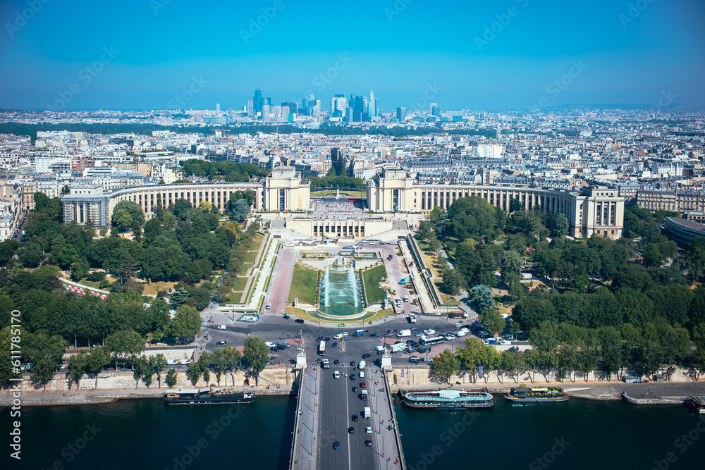 Obraz premium Paris Panorama vom Eiffelturm