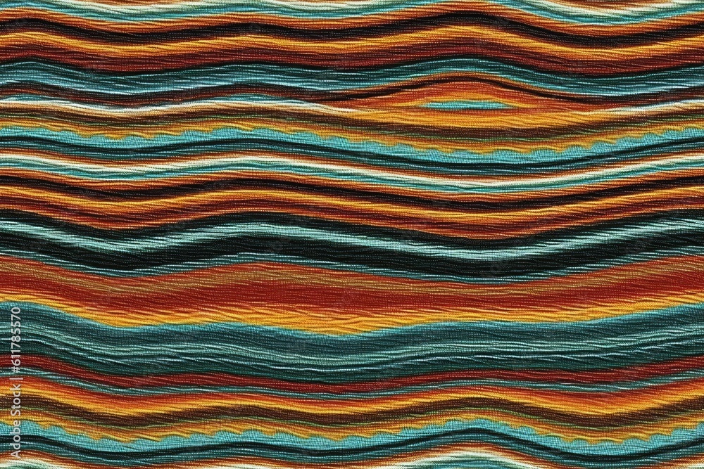 colorful abstract pattern featuring wavy lines. Generative AI colorful abstract pattern featuring wavy lines. Generative AI