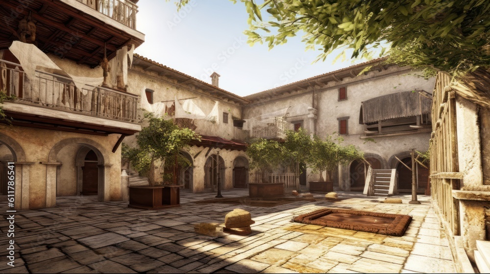 Fototapeta premium Imagine a virtual reality( VR) system that allows users to explore historical events in an immersive and interactive way