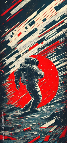 background Astronauta space IA generativa