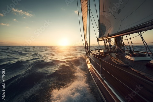 Yacht sailing, generative ai