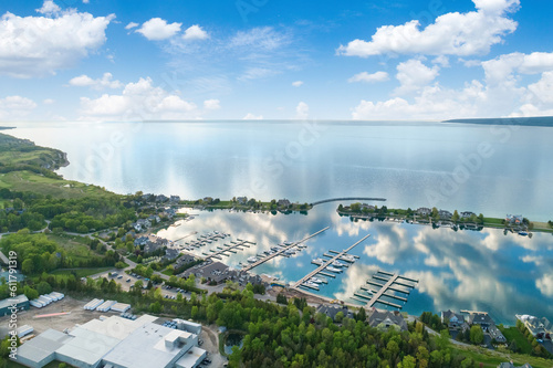 Wallpaper Mural Glimpses of Extravagance: Luxurious Boating at Bay Harbor, Michigan Torontodigital.ca