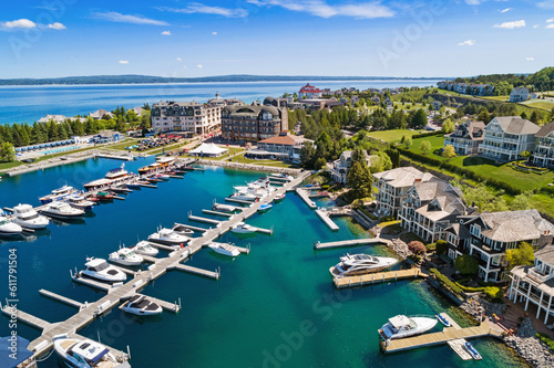 Wallpaper Mural Glimpses of Extravagance: Luxurious Boating at Bay Harbor, Michigan Torontodigital.ca