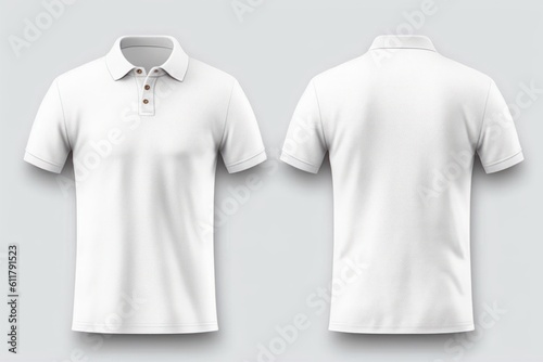 white t shirt template mokcup. Generative AI