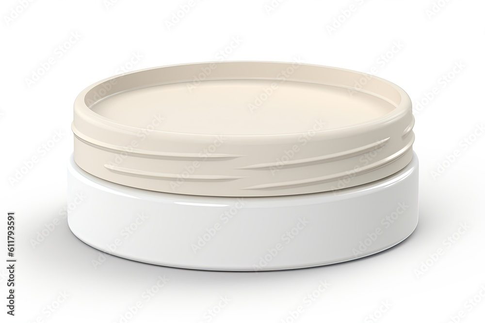 Blank paint container on a white background Generative AI Blank paint container on a white background Generative AI