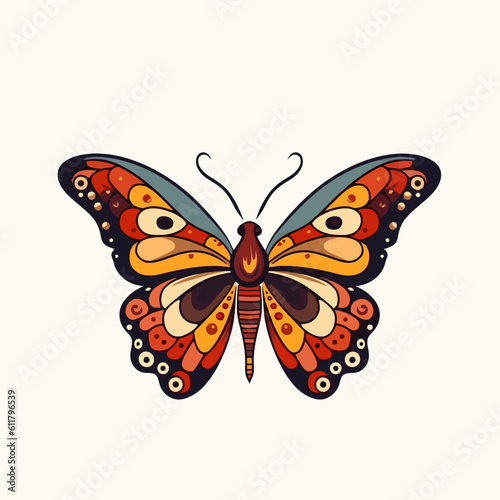 Abstract beutiful Butterfly Logo Vector illustration © Gejiart