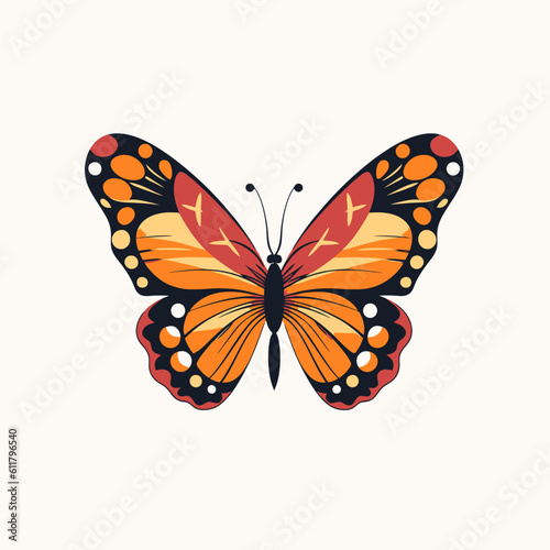 Abstract beutiful Butterfly Logo Vector illustration