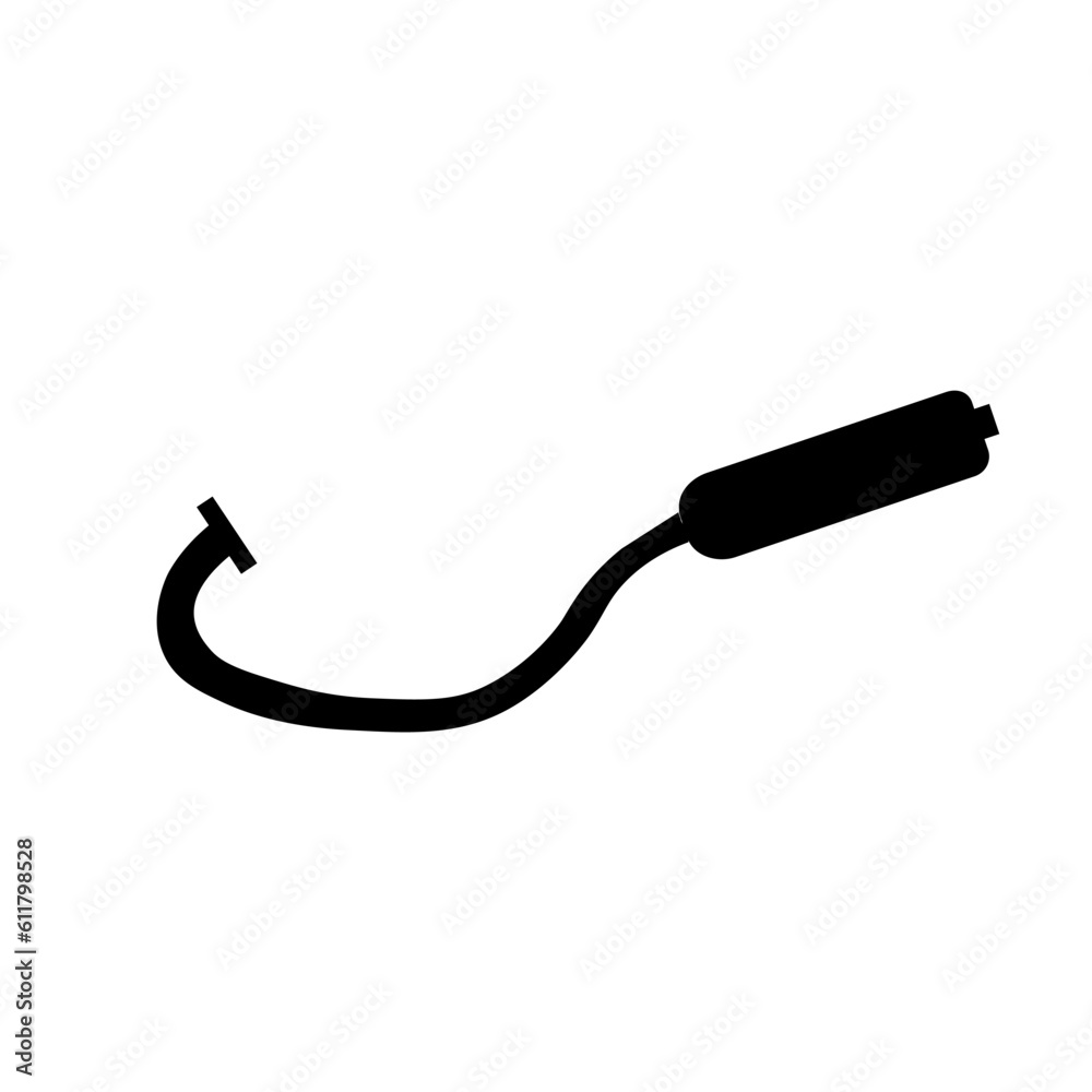 EXHAUST icon silhouette design template vector EXHAUST icon silhouette design template vector
