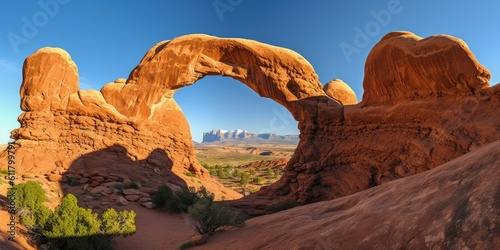 Enchanting Arches  Exploring National Parks  Generative AI Digital Illustration Part 110623 © Cool Patterns