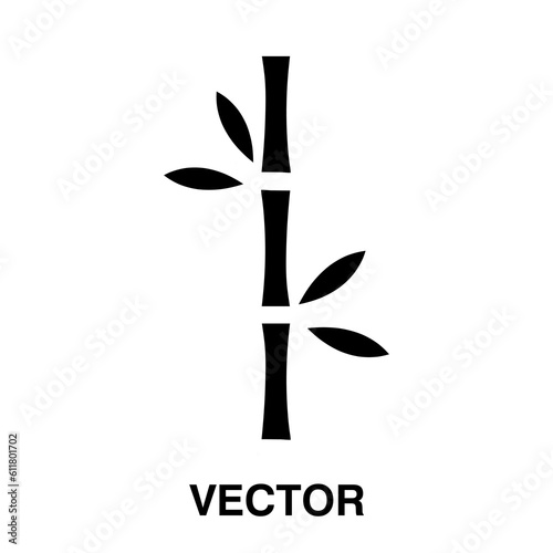 bamboo vector thin line icon illustration on white background..eps