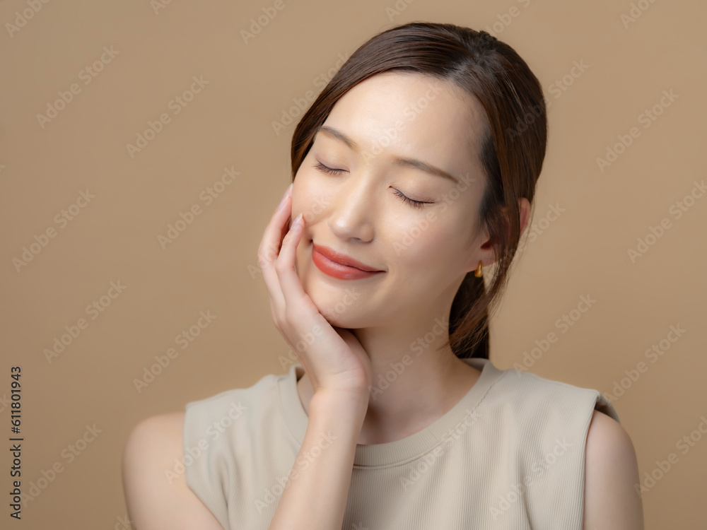 女性・美容・ベージュバック 女性・美容・ベージュバック