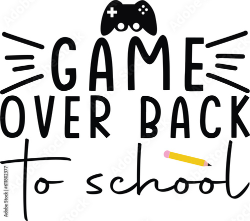 game over back to school