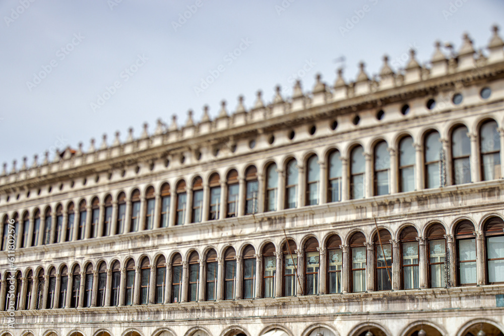 Venetian Colonnades - A Tilt-Shift Perspective