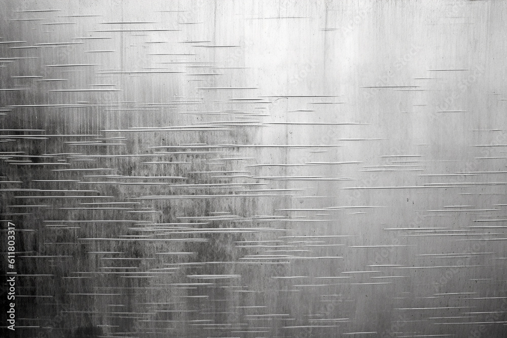 Fototapeta premium Fine brushed wide metal steel or aluminum plate, generative ai 