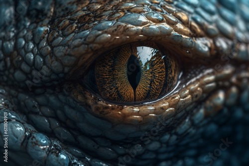 AI generated reptile close-up © Maximilian