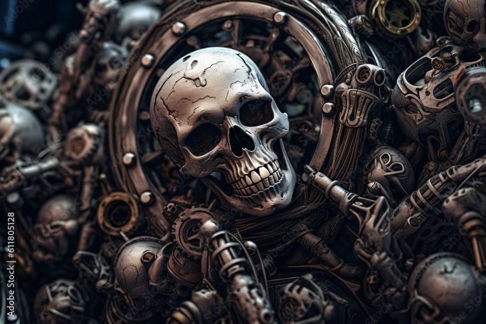 AI generated skull AI generated skull