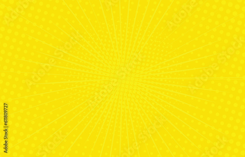 sunburst effect background vector design pop art style with halftone
