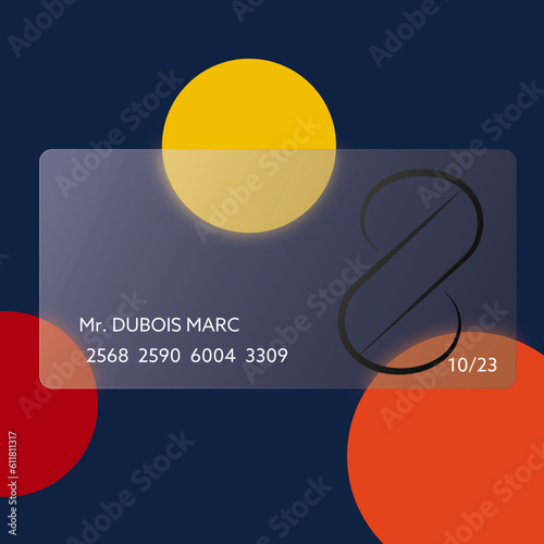 Carte de crédit transparente