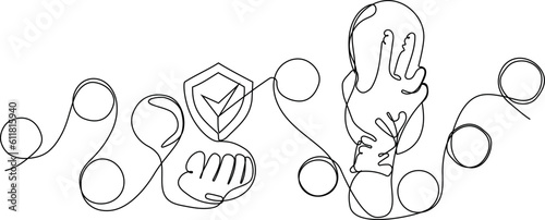 Home cleaning service landing page design concept, illustration of janitors with cleaning tools. 
