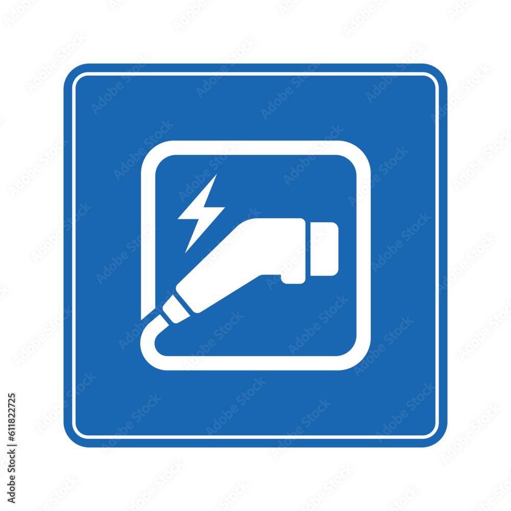 electric car charger connector sign and symbol icon electric car charger connector sign and symbol icon