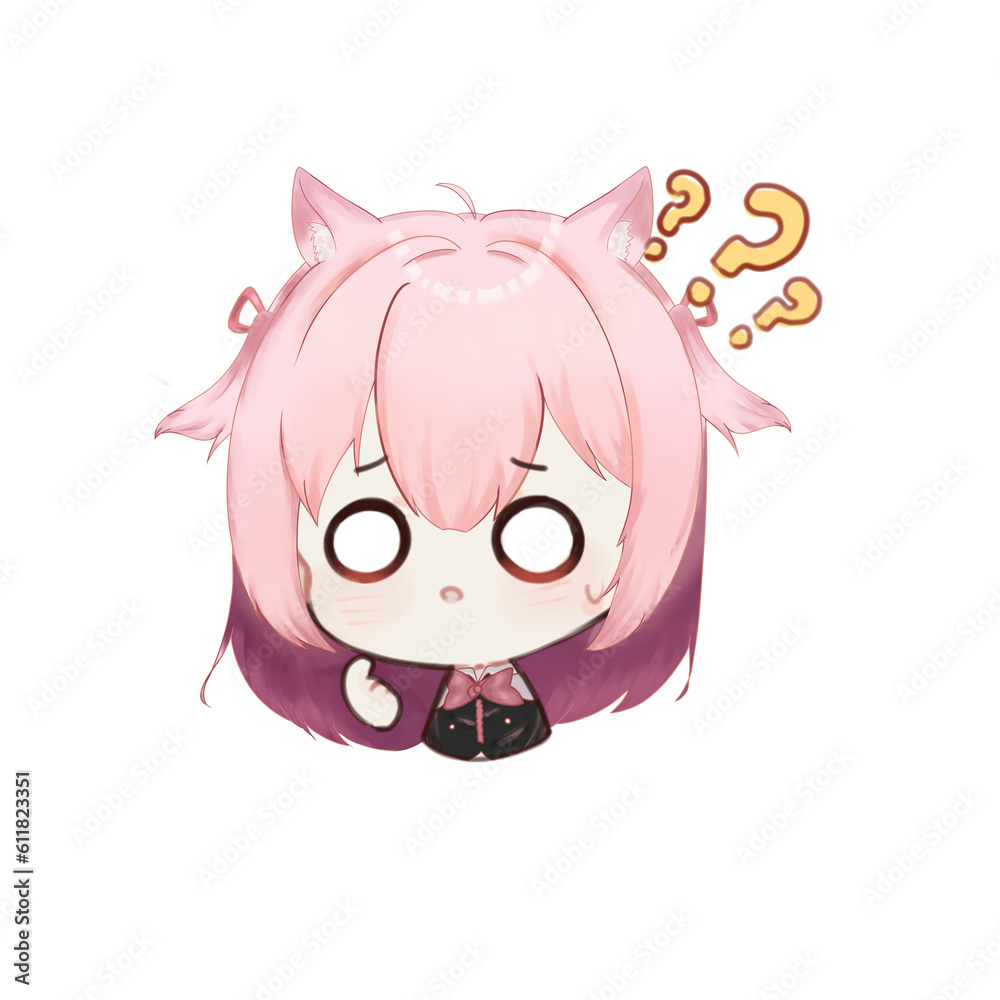 Fototapeta premium girl face emotion