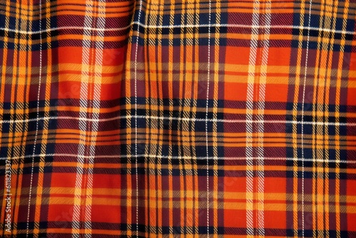 a detailed closeup of macDonald kilt, capturing intricate patterns and textures, Generative AI