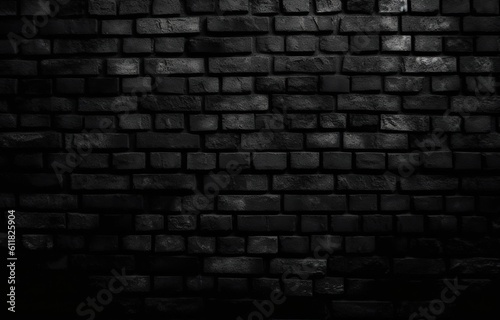 background, black brick wall, dark brick texture, gloomy grunge background
