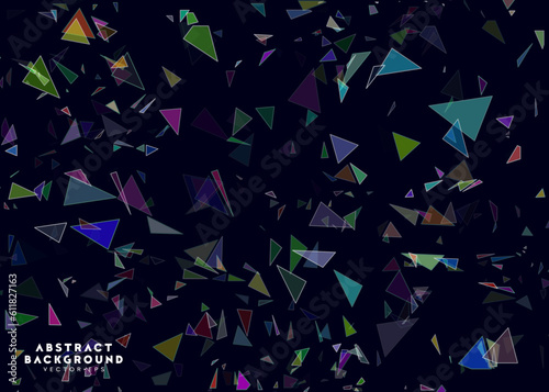 triangle floating effect stained glass mosaic modernart abstract background for advertisement website template website template,cover landingpage label design vector eps.