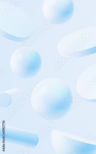 Abstract geometry shapes background  3d rendering.