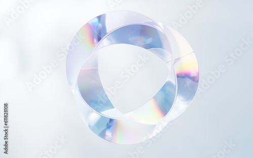 Fototapeta Naklejka Na Ścianę i Meble -  Abstract twist curve geometry, 3d rendering.