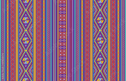 tribal pastel multicolor pastel Navajo seamless vector pattern. aztec abstract geometric art print in a sophisticated aztec style. Vector background with ethnic elements. Wallpaper, fabric, paper