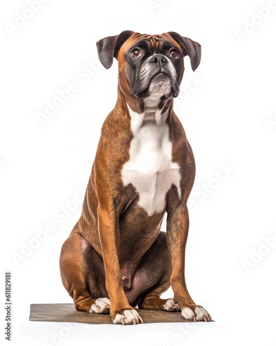 Boxer Dog Poised