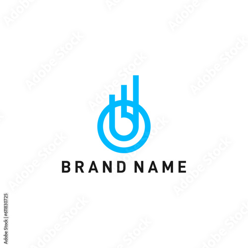B letter finance logo design