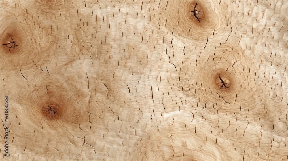 Sycamore Wood Texture background. Generative AI. Stock Illustration