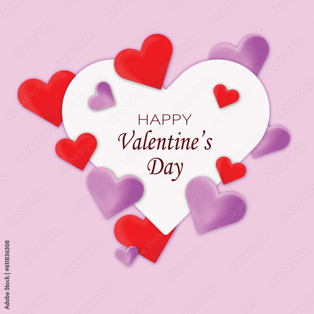 Vectio valentine day social media banner