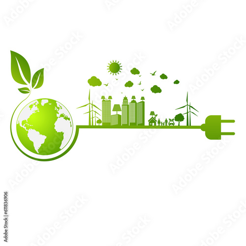 Eco Friendly concept, vector illustration