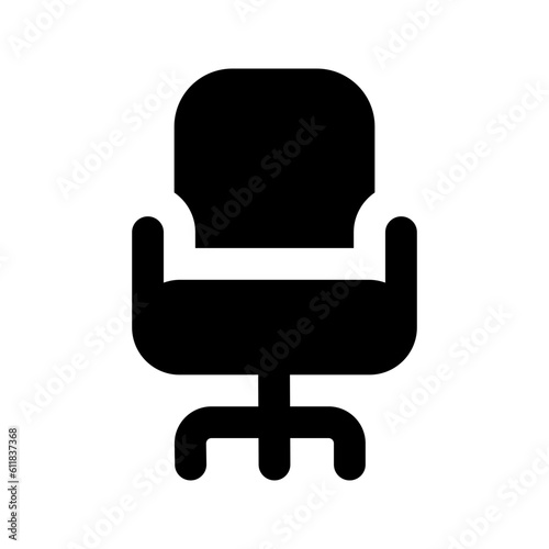 office chair glyph icon