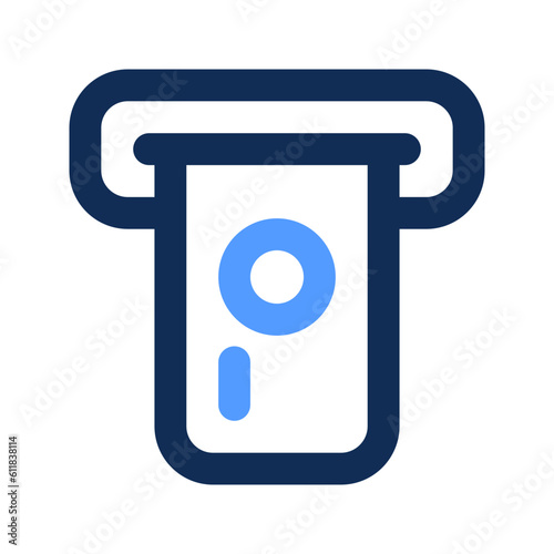 withdraw outline color icon