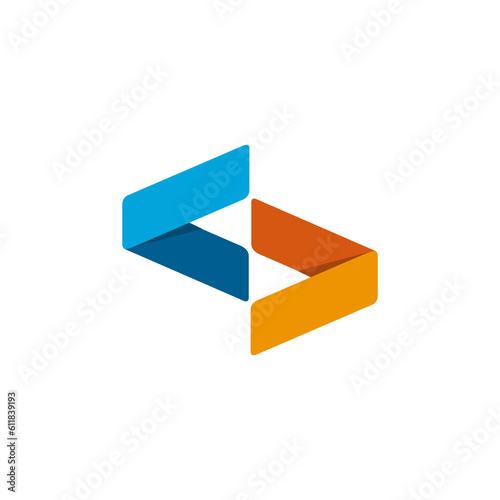 Free Download logo design, vector, icon, modern, abstract, technology, internet, initial, 3d - GFXLoad
