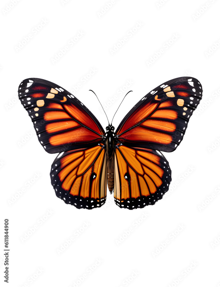 Obraz premium butterfly isolated, Monarch Butterfly