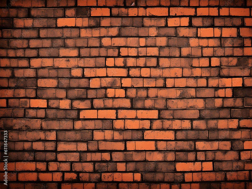 Fototapeta premium Brick wall, old wall, wall, brick, texture, stone wall, stone, red wall, construction, building, cement, brickwork, bricks, block wall, backdrop, rough, vintage wall, dark texture, starch wall