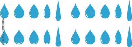 Fotografie, Obraz 水滴のマークのセット