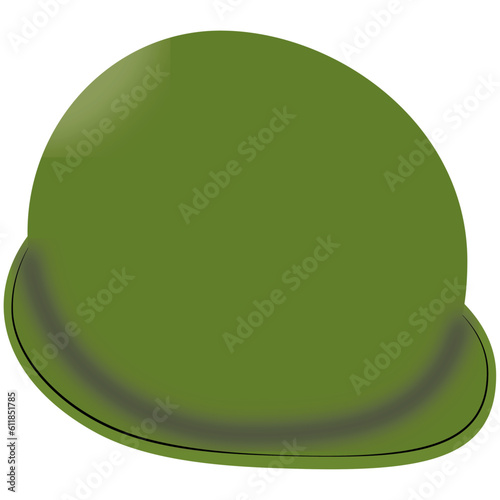 green vintage army helmet