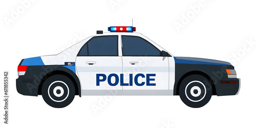 police car isolated on transparent background transparent background png