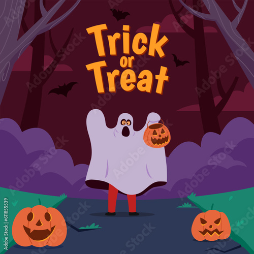 White Ghost Walk Around Spooking Everyone